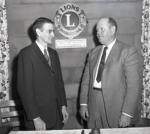 Plum Branch Lions Club meeting. January 8, 1959