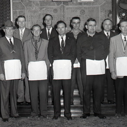 505-Mine Lodge, #117, A. F. M., 1959 officers. January 19, 1959