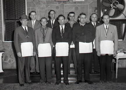 Mine Lodge, #117, A. F. M., 1959 officers. January 19, 1959