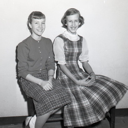 516-MHS Best Spellers Beth Lockwood and Joyce Crawford March 12 1959