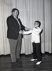 584-Hugh Brown gets certificate. May 28, 1959