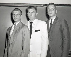 590-MHS Boy's state representatives, Keith Self, Freddie Schumpert, John Gantt. May 31, 1959