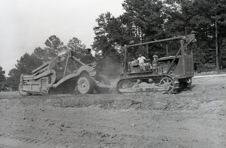 632-Grading at McCormick fair grounds. July 29, 1959