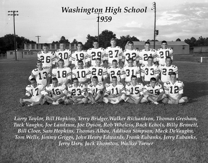 654- Washington Football Team August 31 1959