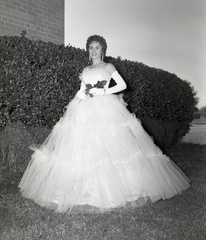 697-MHS Annual photo Florence McKinney Miss Senior class November 8 1959