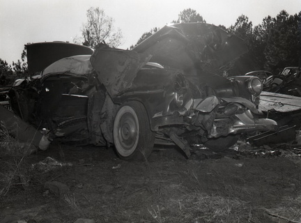 725-Car in which Wells negro was killed near Edgefield December 7 1959
