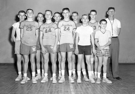 729-MHS Boys Small Basketball team Dec 7 1959