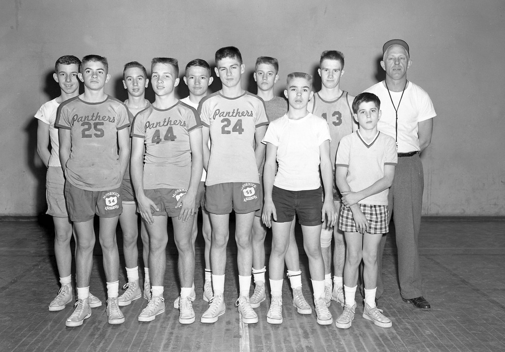 729-MHS Boys Small Basketball team Dec 7 1959