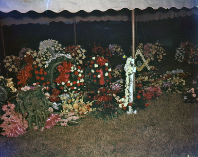 751- Dr Workman funeral flowers color November 1959