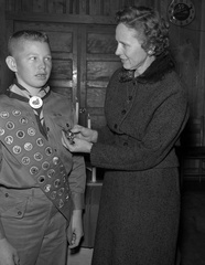 753- Paul Prater getting Eagle Scout badge December 28 1959