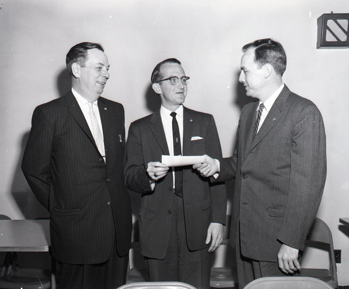 760-Exchange Club presents check to McCormick Youth Development January 12 1960
