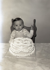 763-Joey Lewis 1st birthday son of M M Talmage Lewis February 7 1960