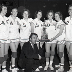 769-Wagner Girls win District 2-E Trophy February 19 1960