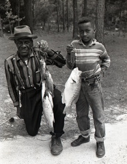 790-Jenkins Negroes catch fish April 9 1960