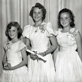 844- McCormick Elementary School award winners, Linda Campbell, Rosemary Fooshe, Virginia Dorn. May 19, 1960