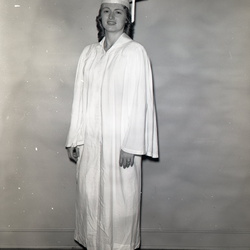 846- Dorothy Blackmon cap & gown photo May 22 1960