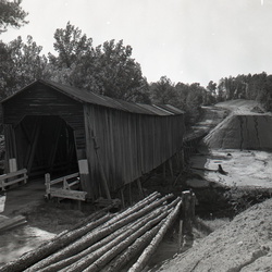850- Long Cane Creek covered bridge May 22 1960