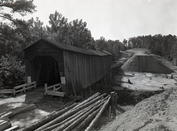 850- Long Cane Creek covered bridge. May 22, 1960