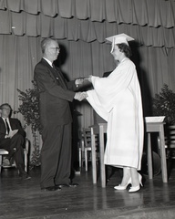 853- Bessie Kate Edwards, receiving diploma, May 23, 1960