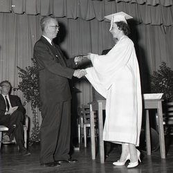 853- Bessie Kate Edwards receiving diploma May 23 1960