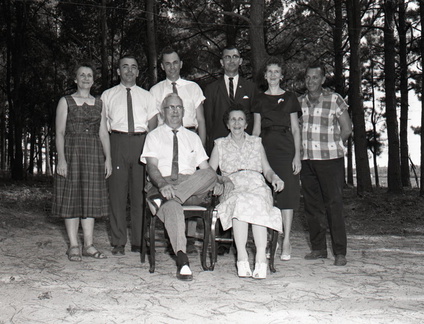 889- The J. C. Burton family, Belton, SC. August 7, 1960