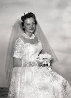 916- Ola Langley, wedding photo. September 19, 1960