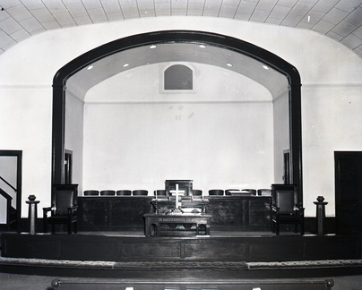 934- McCormick Methodist Church...over and behind alter. October 7, 1960