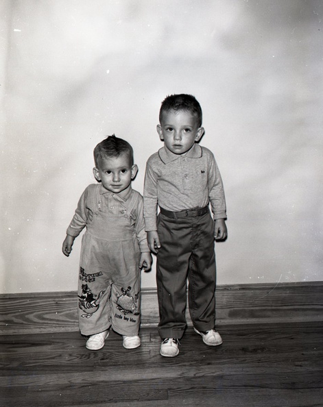 953- Tim and Ted Finley, adopted children of Melvin Finley. November 5, 1960