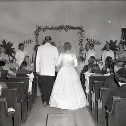 961- Brenda Miner wedding Plum Branch Baptist Church November 26 1960