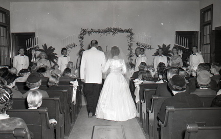 961- Brenda Miner wedding, Plum Branch Baptist Church. November 26, 1960