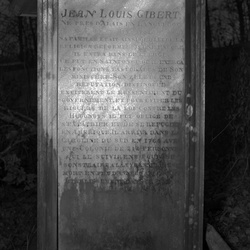 979- Tomb of Jean Louis Gilbert, Petigru Cemetery January 8 1961