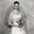 993- Linda Creswell, wedding dress. January 30, 1961