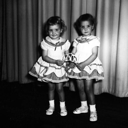 082-Jackie & Jenny Dorn winners of 1956 Kiddie contest