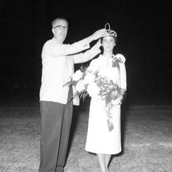 100-Homecoming Queen McCormick Miss Joy Wright Sept. 21 1956