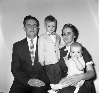 105-The Rev. Banks' family. Spring 1956