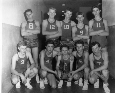155-John de la Howe basketball team 1956 1957