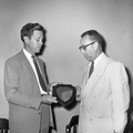 197-J Fred Buahardt presented plaque