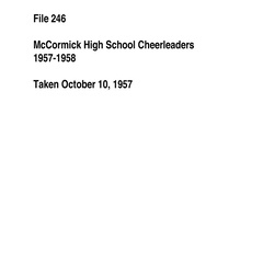 246-MHS Cheerleaders 1957