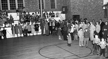 285-McCormick Spinning Mill Christmas party. Dec. 20, 1957