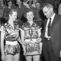 300-Hollywood HS Girls Basketball team receives Trophy. March 1, 1958