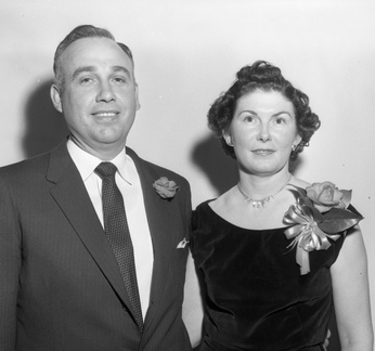 304-Mr. and Mrs Henry J. Gambrell, new pastor of McCormick Baptist Church, Mar 5, 1958