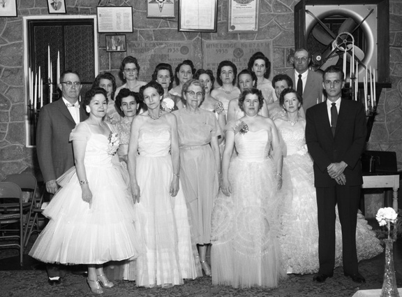 319-Officers of McCormick Chapter, O.E.S. April 17, 1958