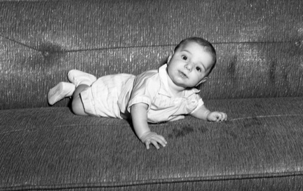 323-Little Michael Wright, son of Gene & Vivian Wright, born Dec 5, 1957, photo April 18, 1958