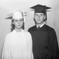 355-Patsy & Carl, cap & gown photos. May 26, 1958