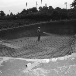 380-Construction of McCormick swimming pool July 1958