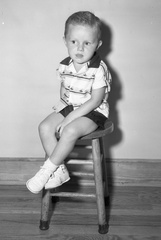 389-Phillip Holloway on third birthday. August 21, 1958