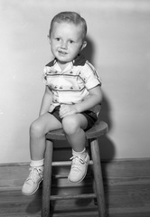 389-Phillip Holloway on third birthday. August 21, 1958