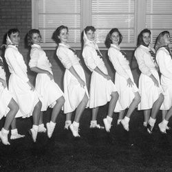 406-Ridge Spring - Monetta cheerleaders October 3 1958