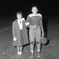 422-Bud Freeman & Susan Thompson at Mites game October 27 1958
