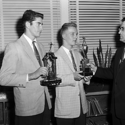484-LHS football trophy winners December 18, 1958